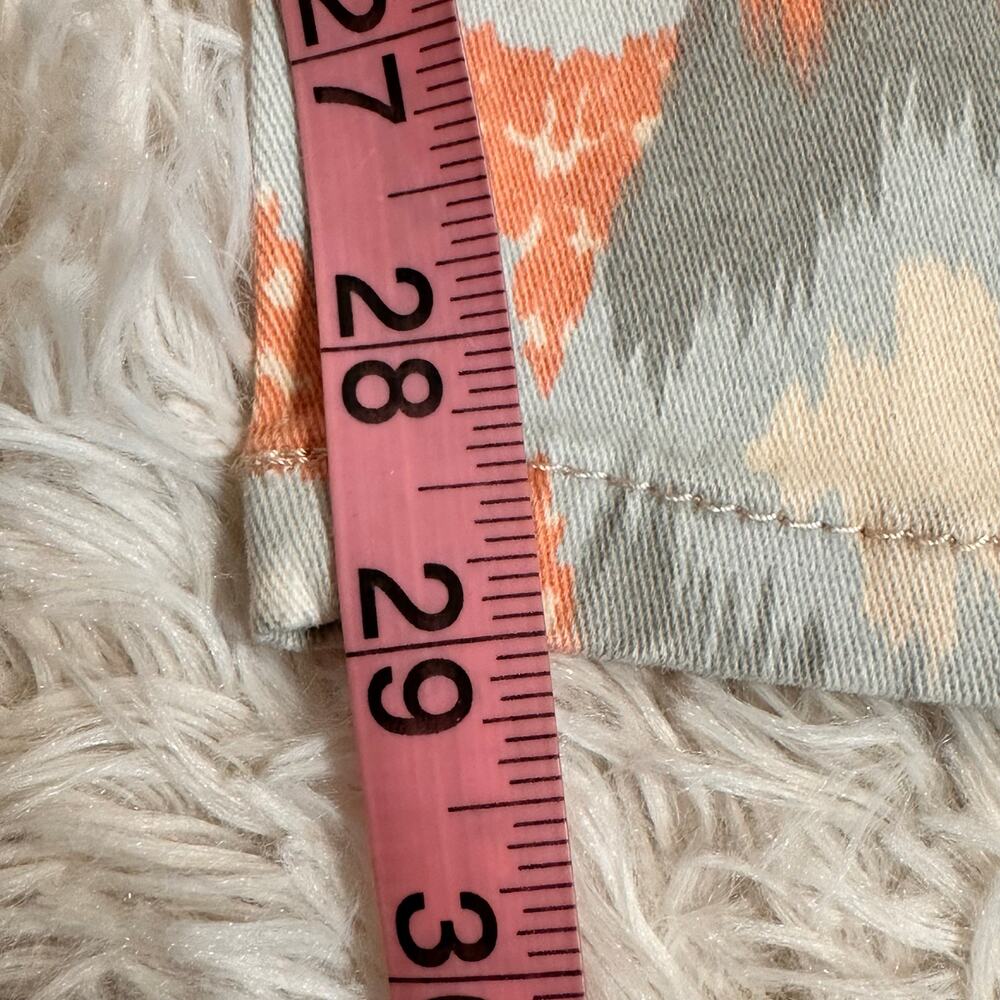 Jolt Jeans Women's Size 1 Low Rise Skinny Groovy Pattern Light Colors Stretch - Picture 8 of 8